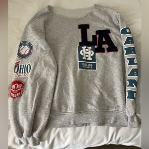 Urban Outfitters Off the Shoulder Graphic Sweatshirt